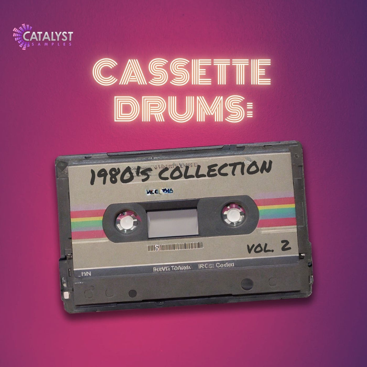Cassette Drums: 1980's Collection Vol 2 sample pack artwork
