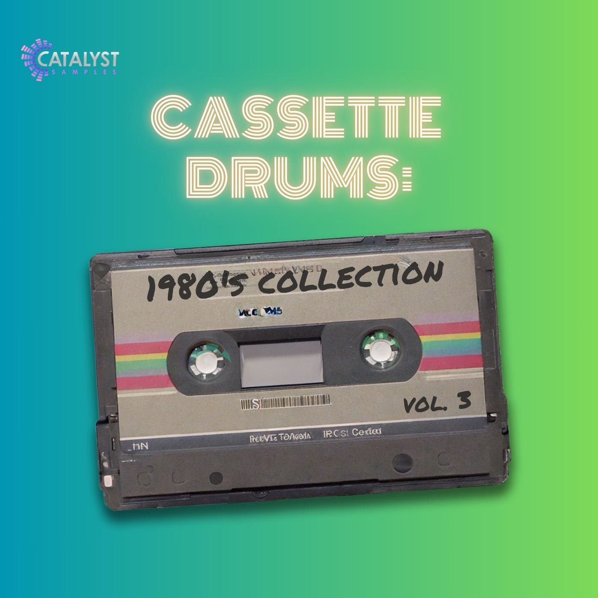 Cassette Drums: 1980's Collection Vol 3 sample pack artwork