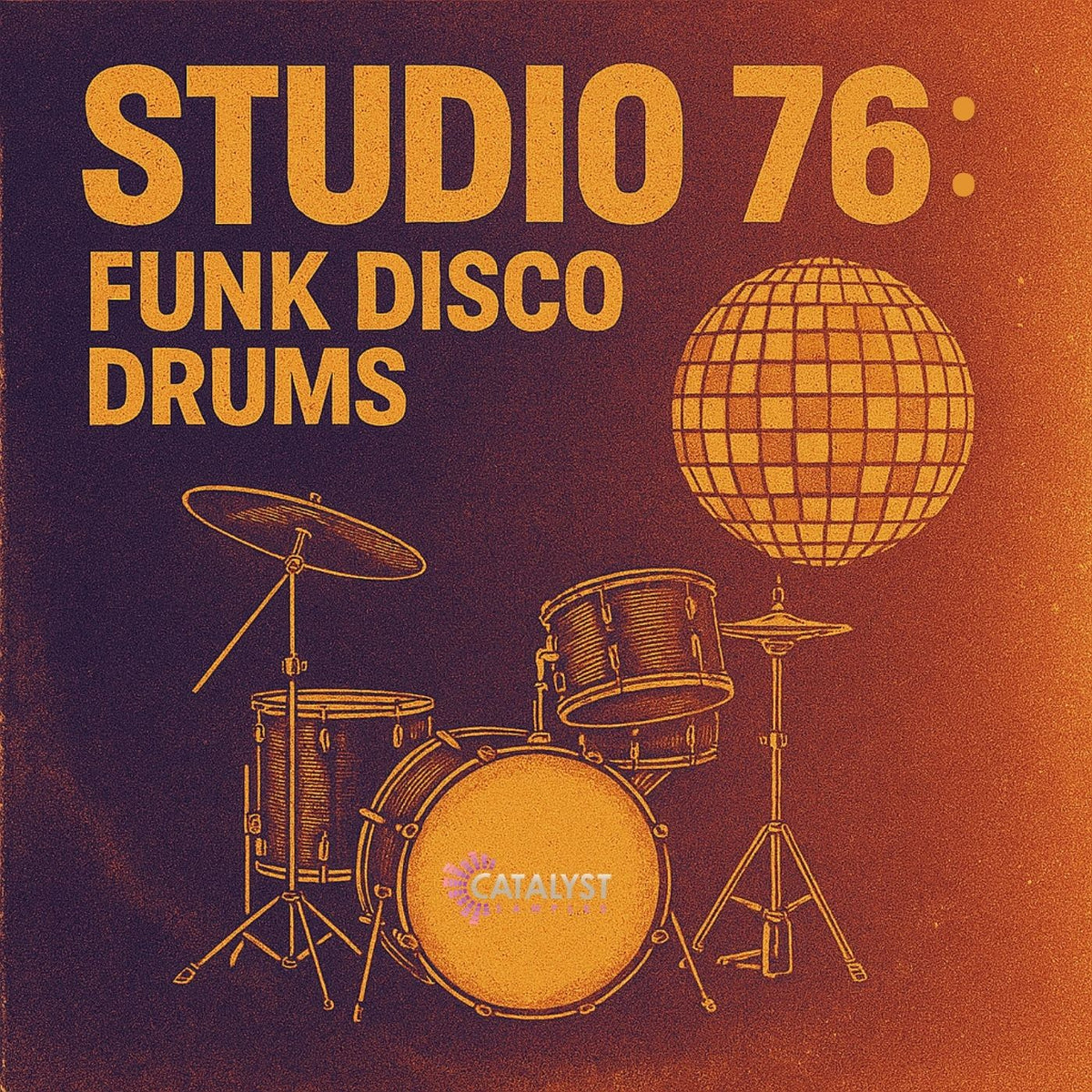 Studio 76: Funk Disco Drums sample pack artwork