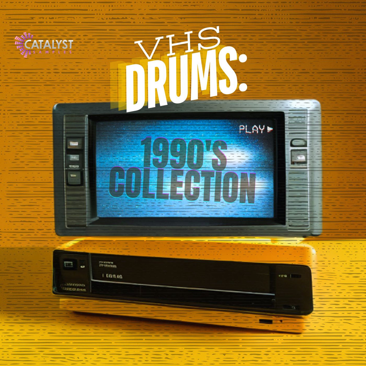 VHS DRUMS: 1990's Collection sample pack artwork